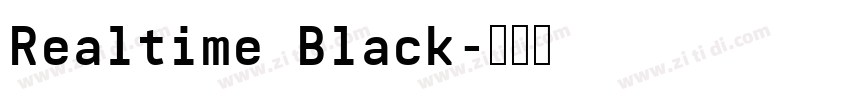 Realtime Black字体转换